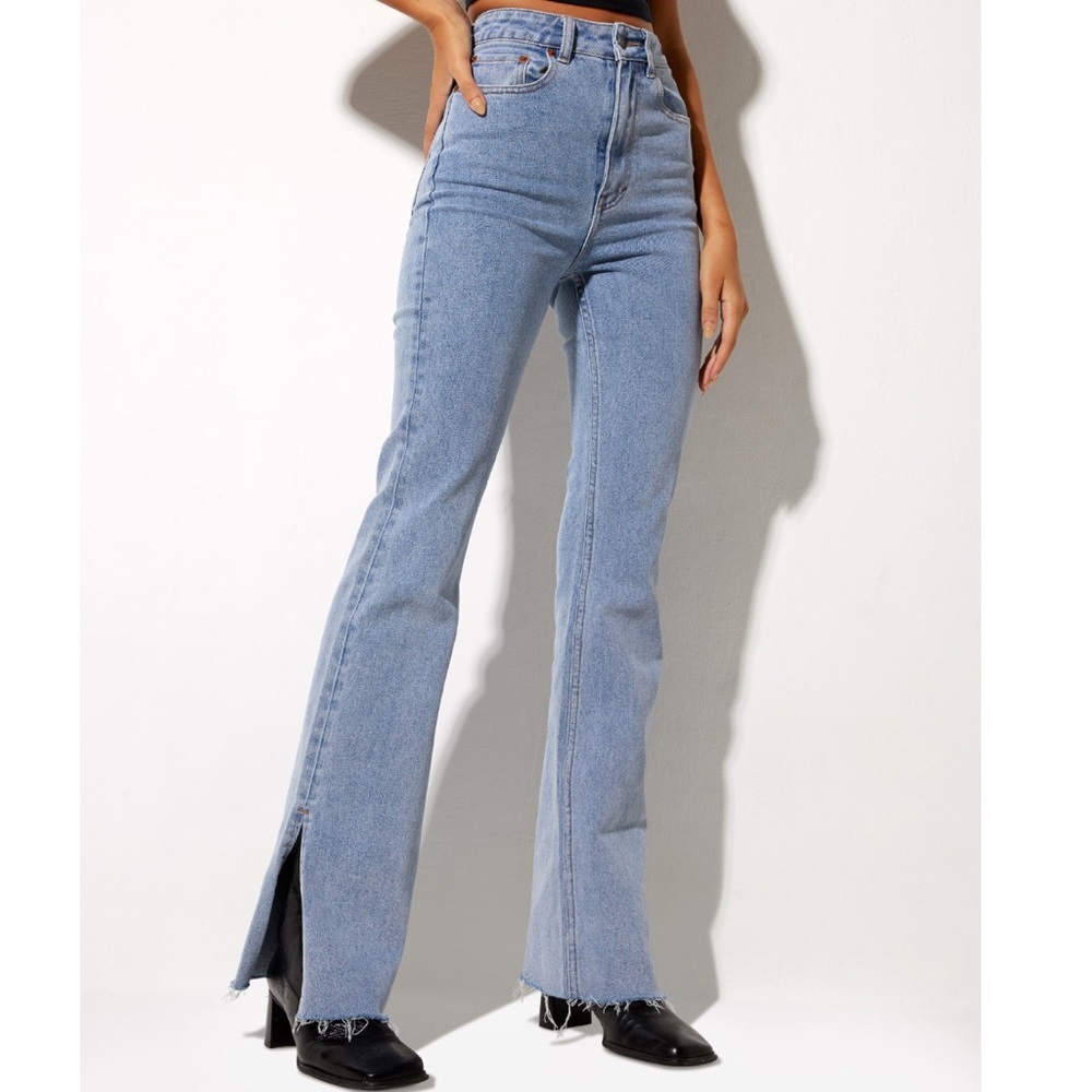 MOTEL ROCKS Split Bootleg Jean SIZE: S US 6